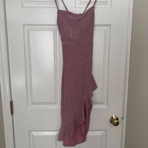 Pink Shimmer Glitter Dress